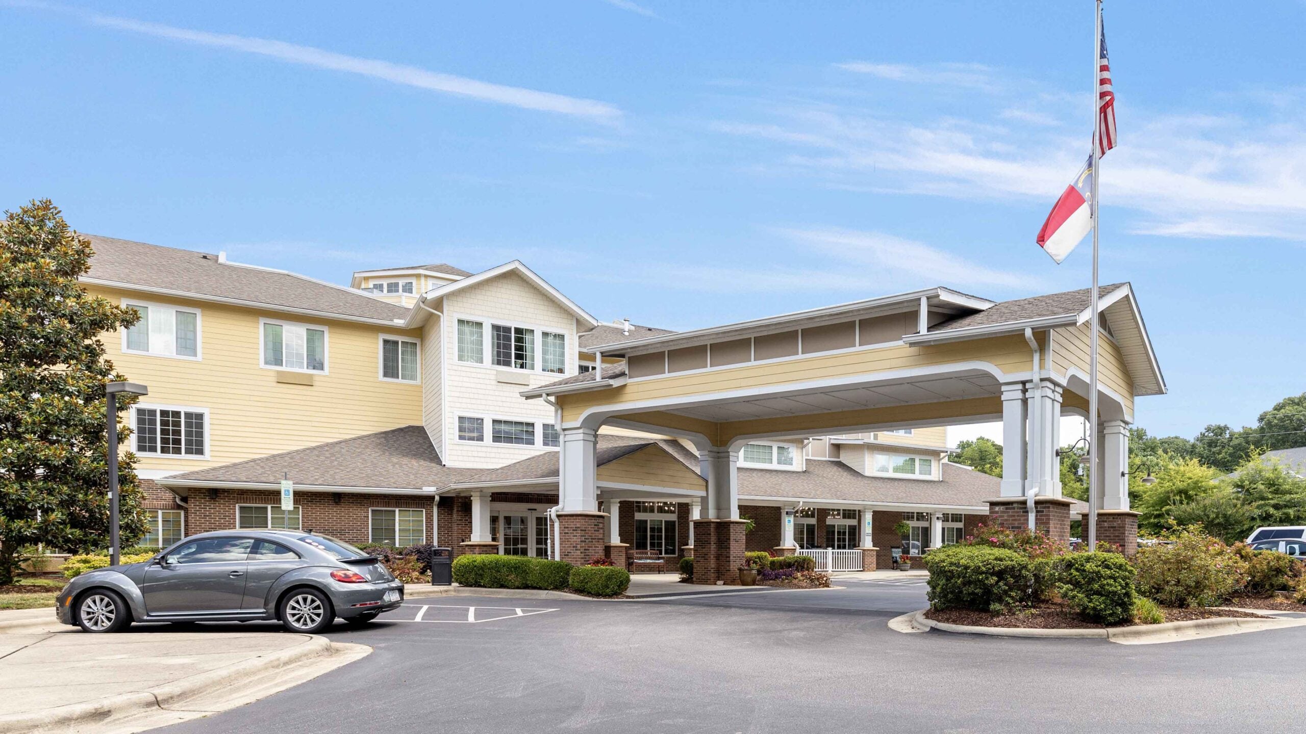 Exterior view of Whispering Pines Gracious Retirement Living