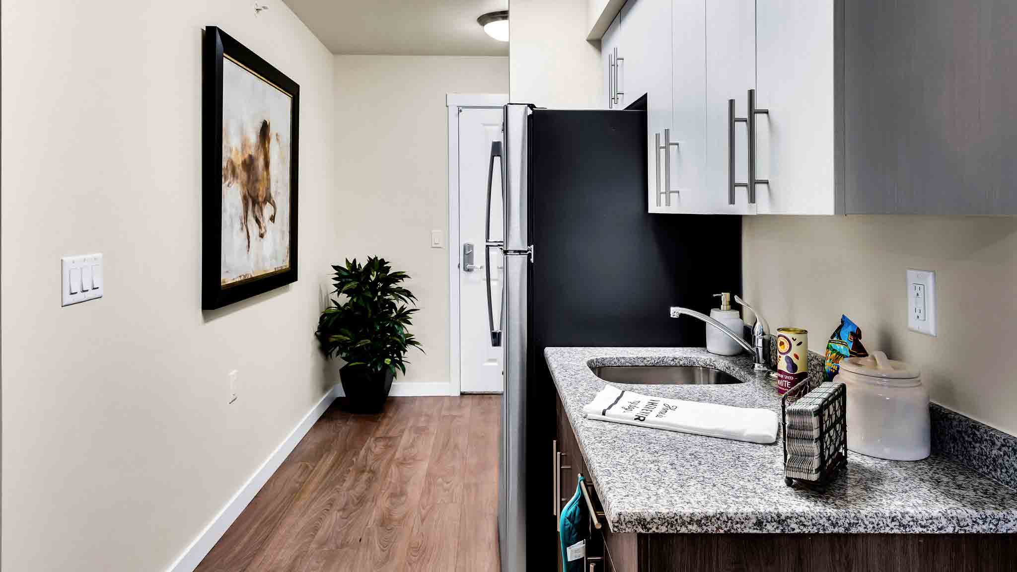 The kitchen at Whispering Pines