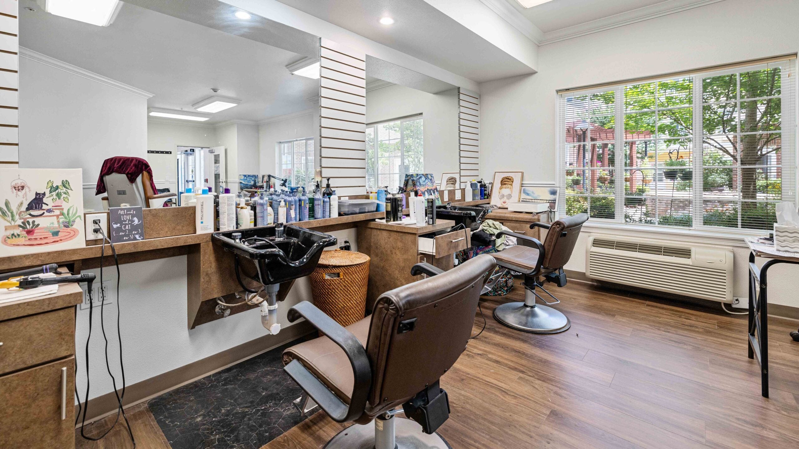 The beauty salon at Whispering Pines